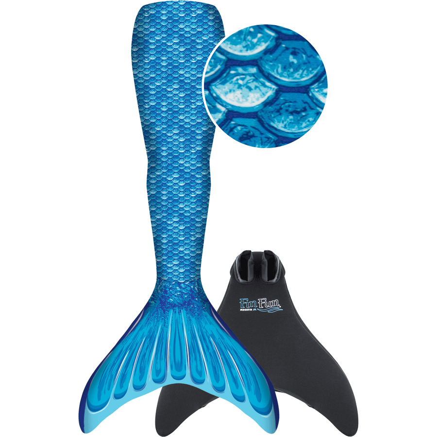 XTREM Toys and Sports Cola de sirena para niña FIN FUN Original L/XL azul
