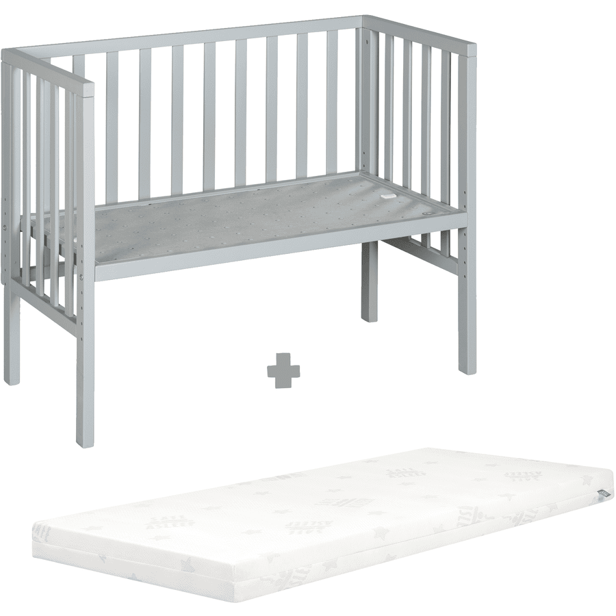 roba přístavná postýlka co-sleeper safe asleep® 2v1 taupe včetně matrace