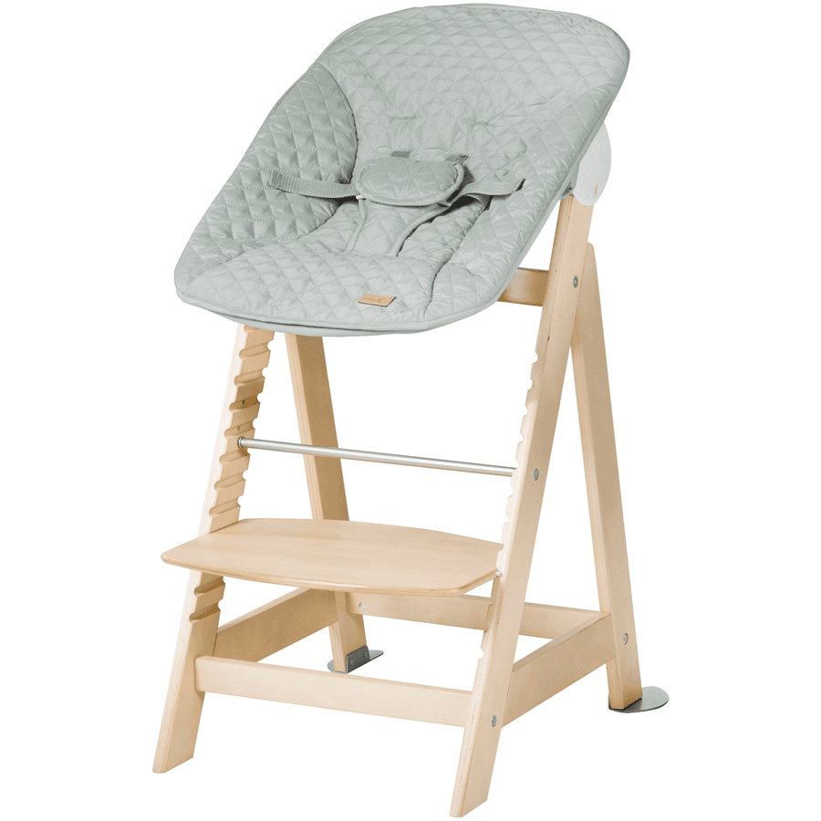 roba Trona de escalera Born Up natural Set 2 en 1 incl. accesorio Style frosty green 