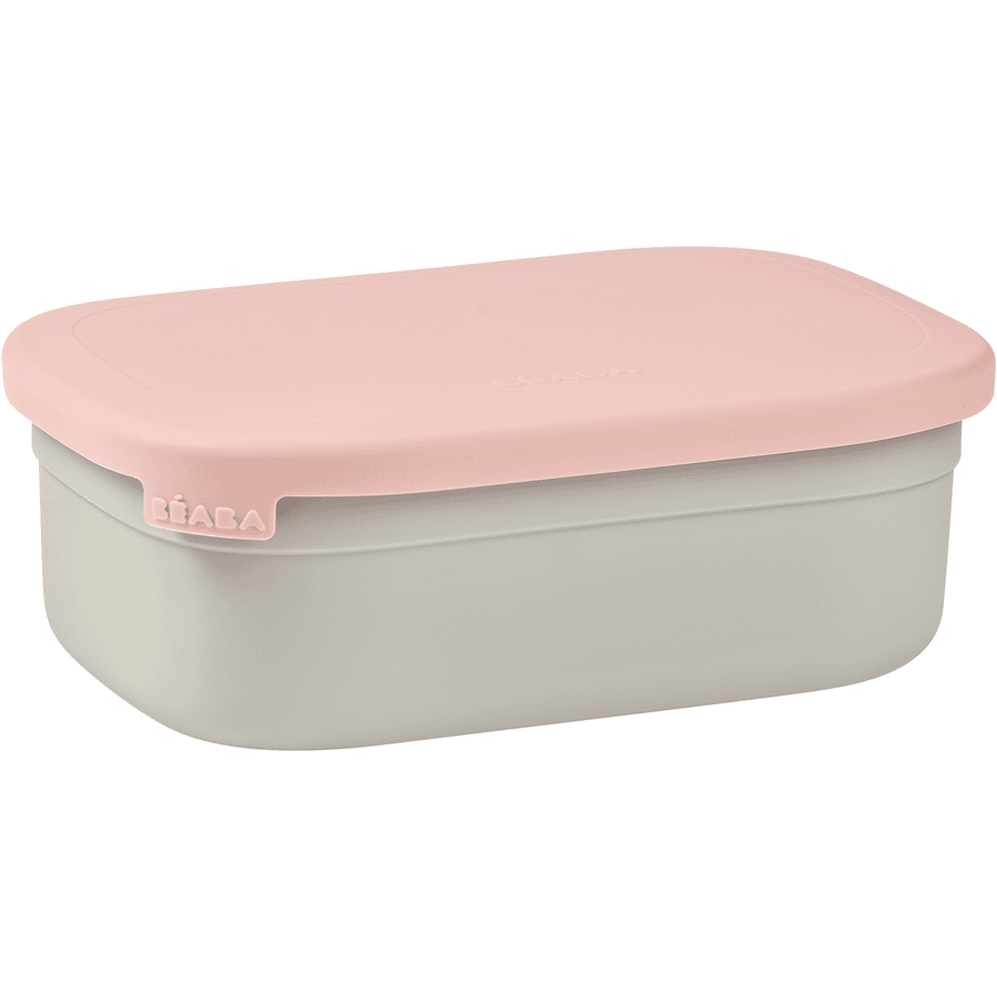 zwak item Geruïneerd BEABA ® Roestvrij stalen lunch box - velvet grijs/ dusty roze |  pinkorblue.be