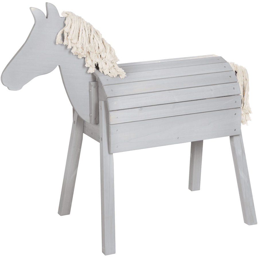 roba Caballito de madera exterior Outdoor gris