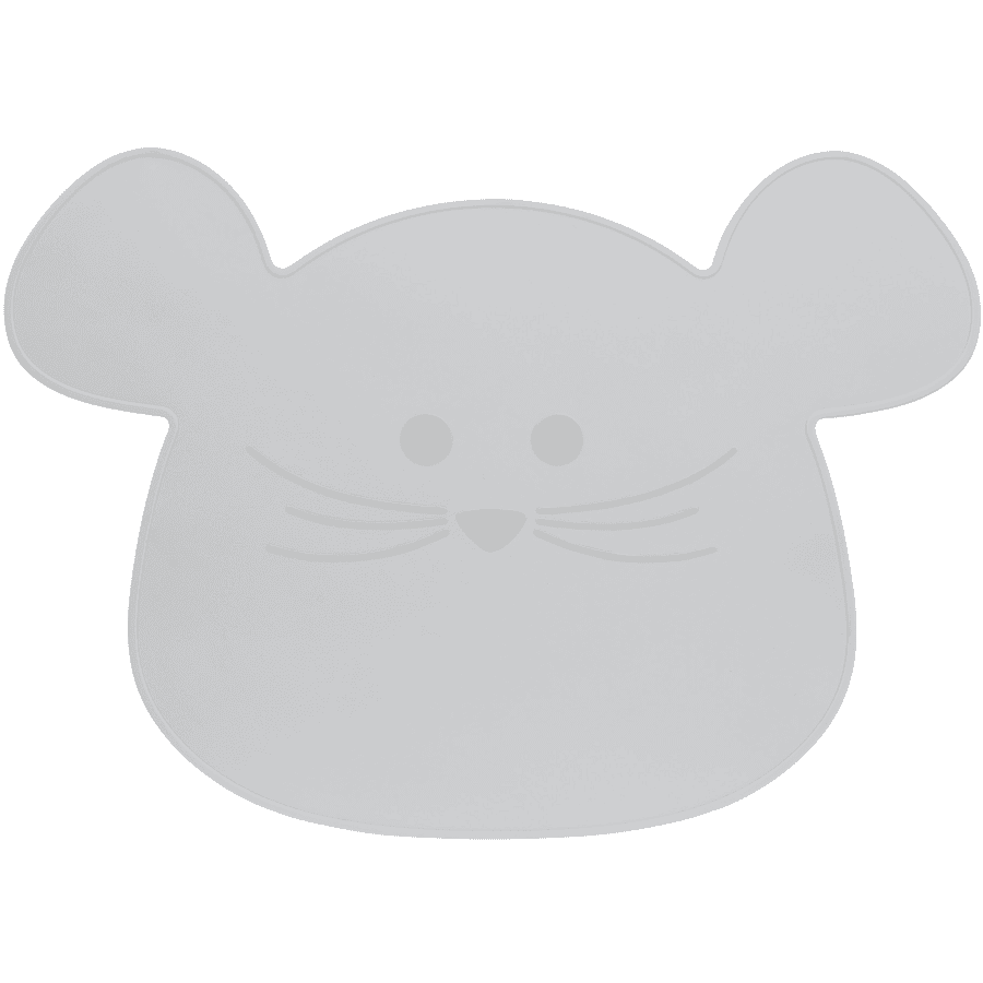 LÄSSIG Set de table en silicone, Little Chums Mouse 