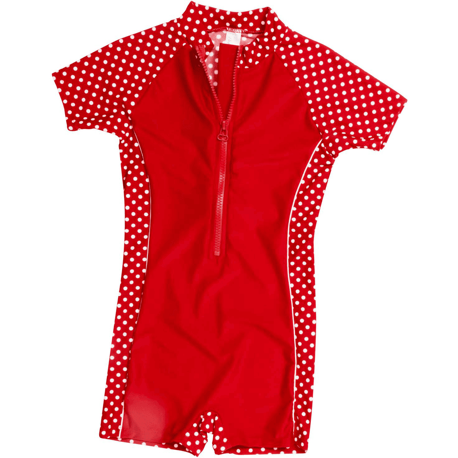 PLAYSHOES Tenue de bain fille 1 pièce Protection UV rouge à pois