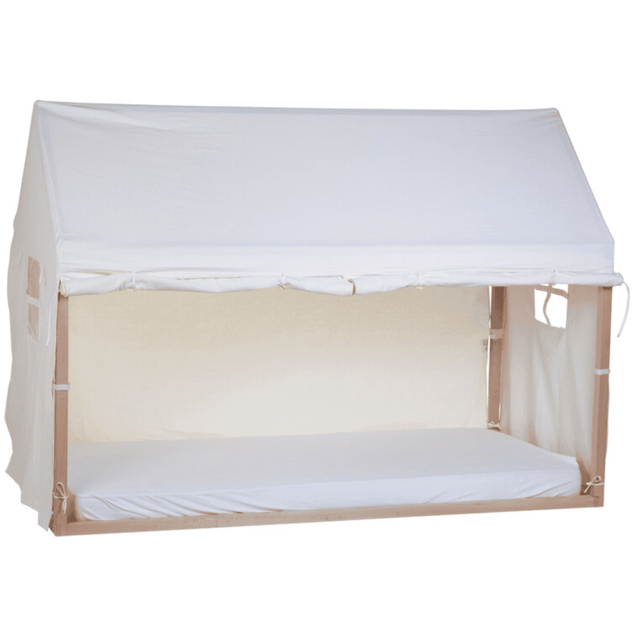CHILDHOME Housse de lit cabane blanc 90x200 cm
