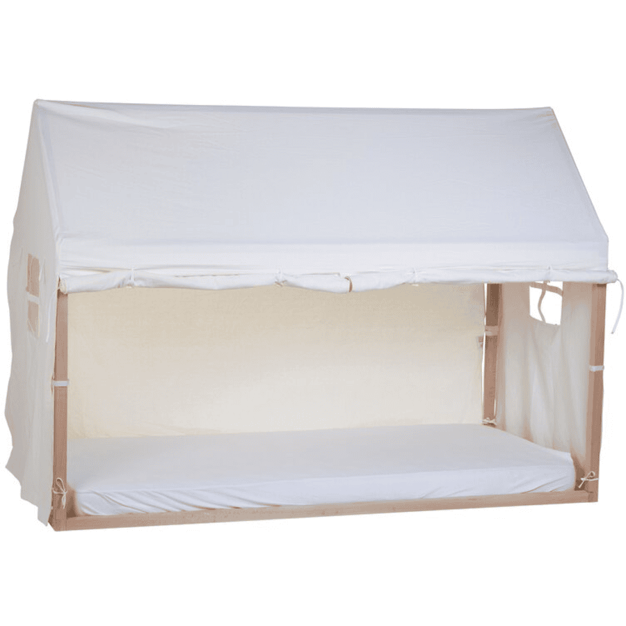 CHILDHOME Toile pour lit cabane blanc 90x200 cm