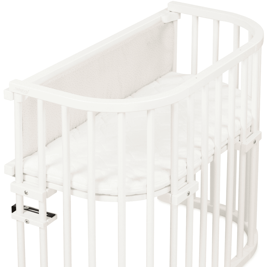 babybay Cotton Grilskydd Organic Royal för låsgrill alla modeller beige glitter prickar guld