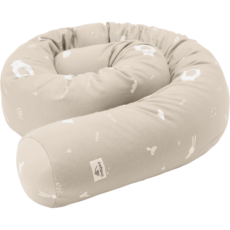 kindsgard Tour de lit traversin enfant ormslig taupe 180 cm