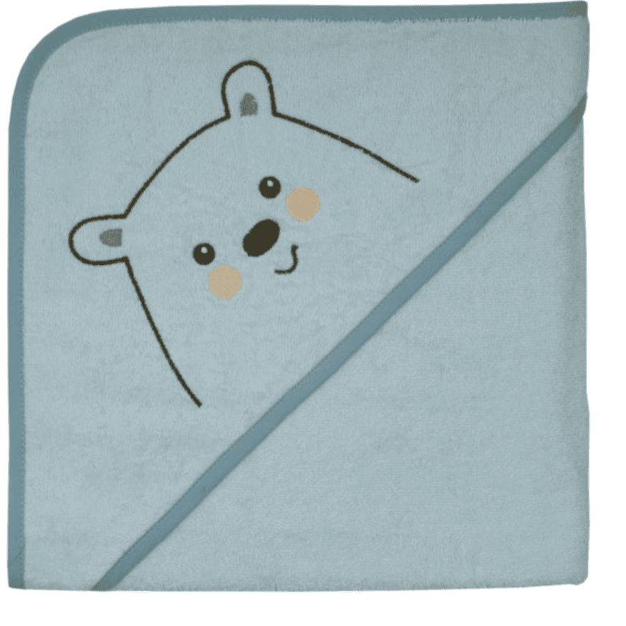 WÖRNER SÜDFRTTIER ręcznik kąpielowy z kapturem miś polarny mięta