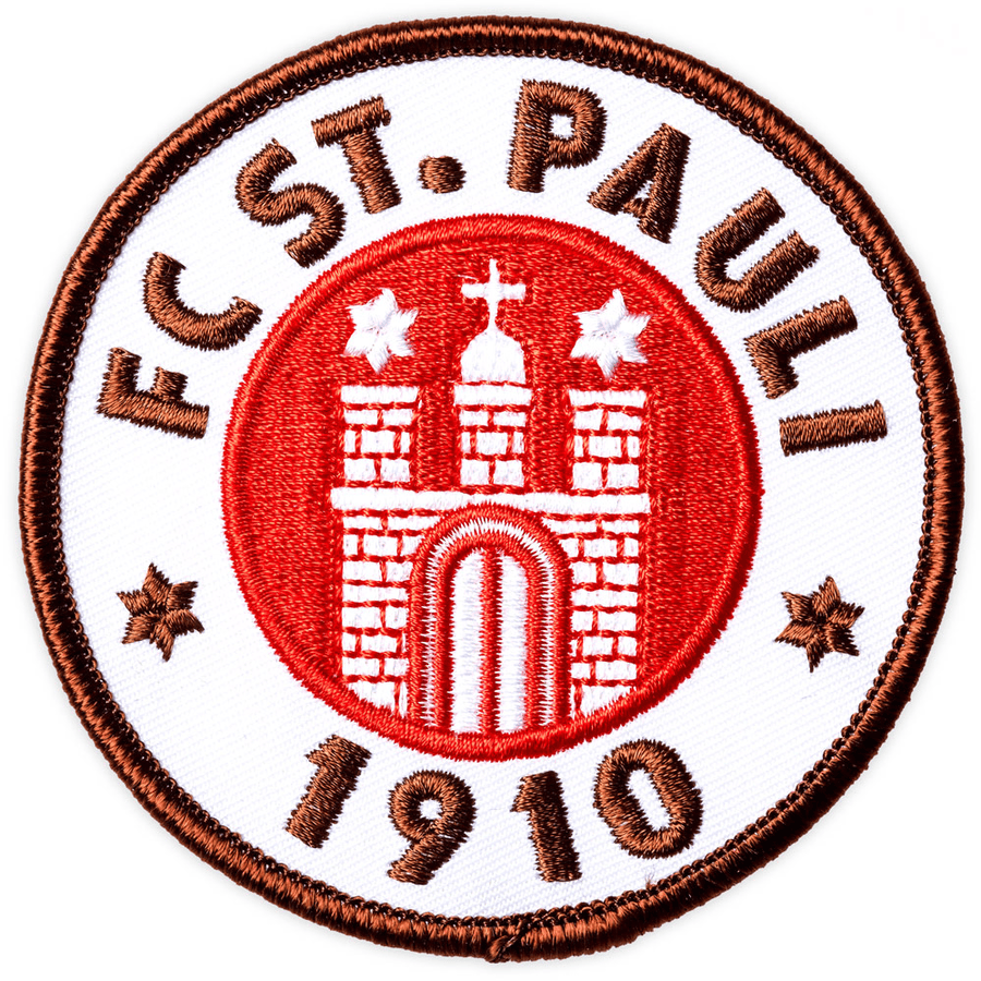 St. Pauli Patch lille Logo brun 