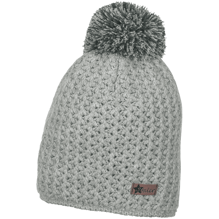 Sterntaler Cappello in maglia Microfleece argento melange