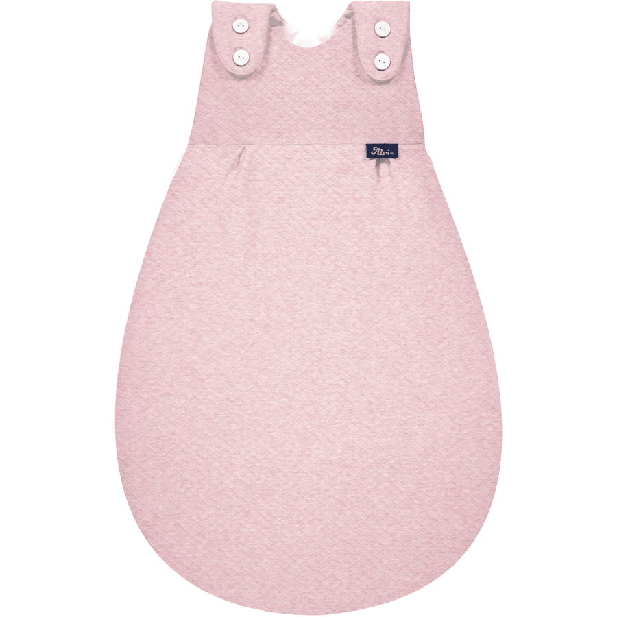 Alvi® Gigoteuse extérieure Baby-Mäxchen® Special Fabric courtepointe rosé TOG 3.0