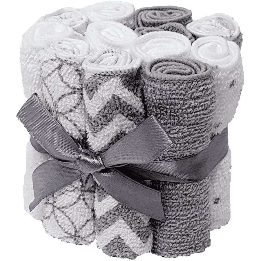 HÜTTE & CO-vaskeklud 12-pack grå