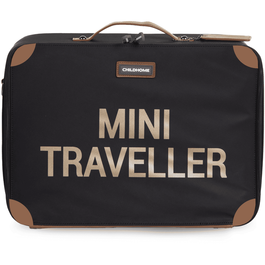 CHILDHOME Kinderkoffer Mini Traveller zwart / goud 