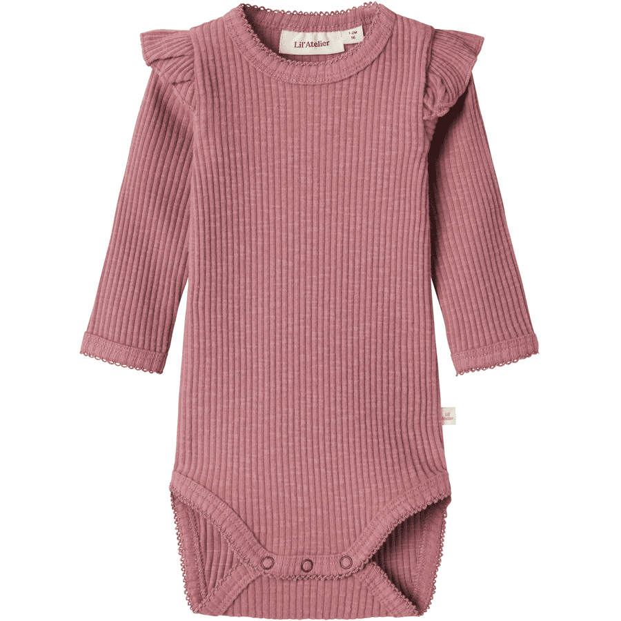 Lil'Atelier Langarmbody Nbfraja Nostalgia Rose