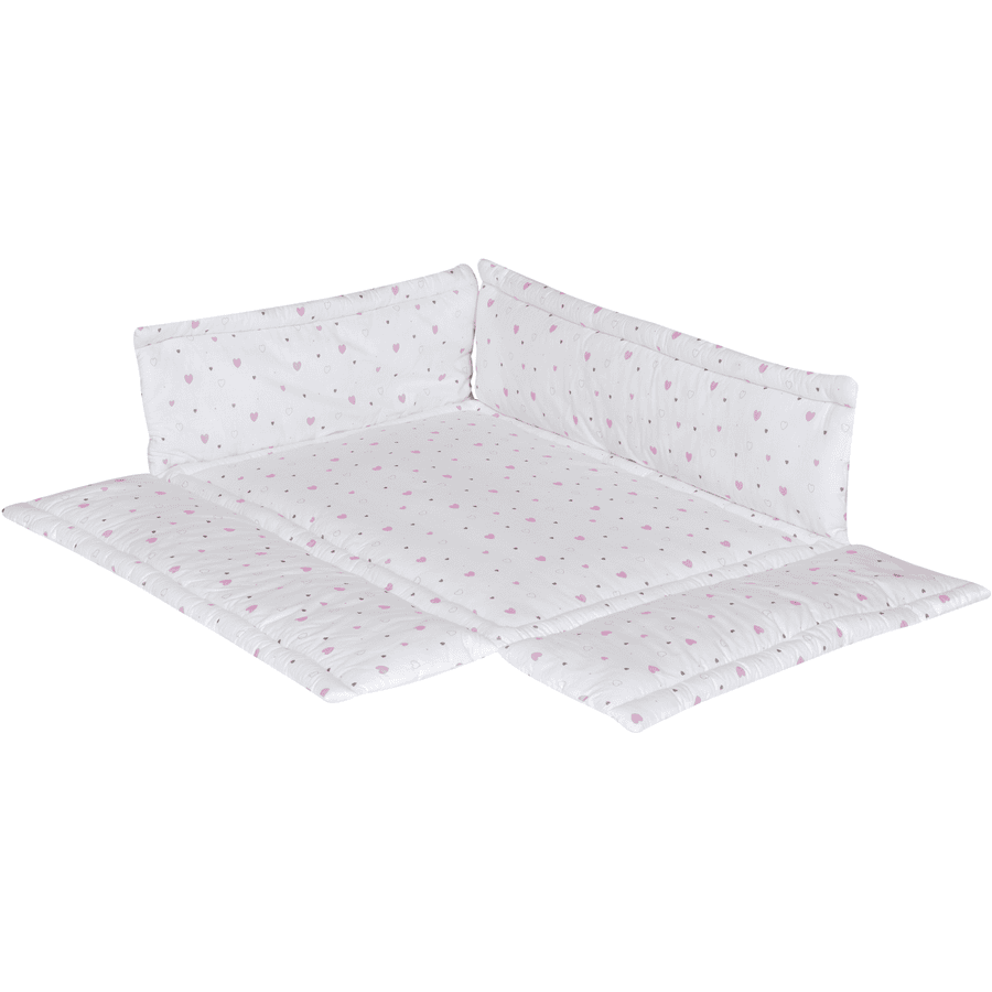 Schardt Laufgittereinlage 75 x 100 cm Herzchen rosa