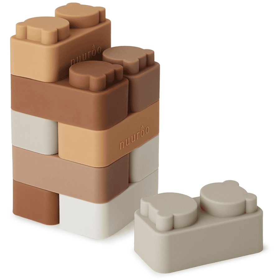 nuuroo Cegły silikonowe Kupka brązowa color mix