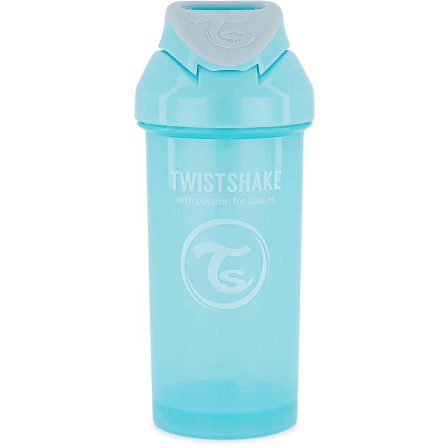 TWISTSHAKE Strohhalmflasche Straw Cup 360 ml 12+ Monate pastell blau

