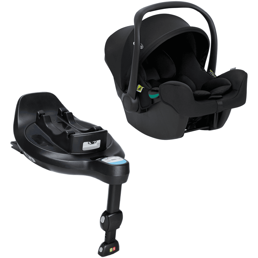 Graco Kindersitz SnugLite i-size Midnight inkl. Basisstation SnugTurn i-size Black