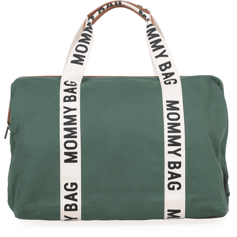 CHILDHOME Wickeltasche Mommy Bag Signatur Canvas grün