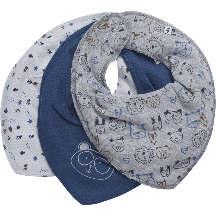 pippi Bandana 3-pak dreng Mørk denim