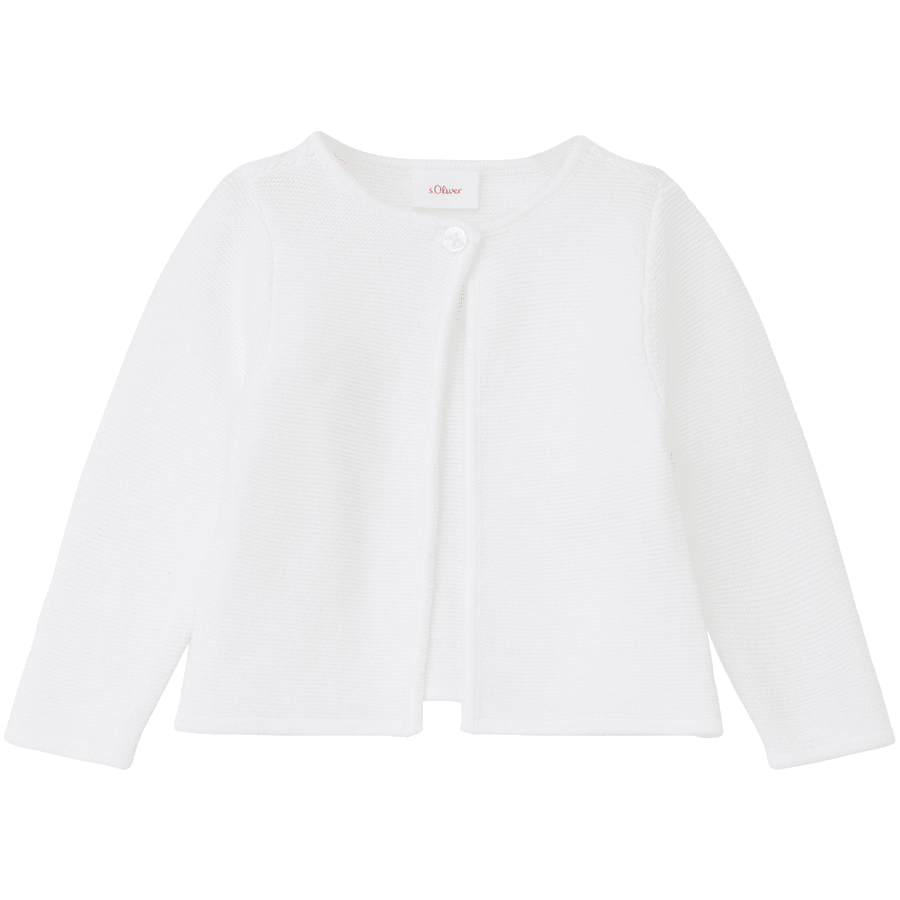 s. Olive r Veste en tricot blanc