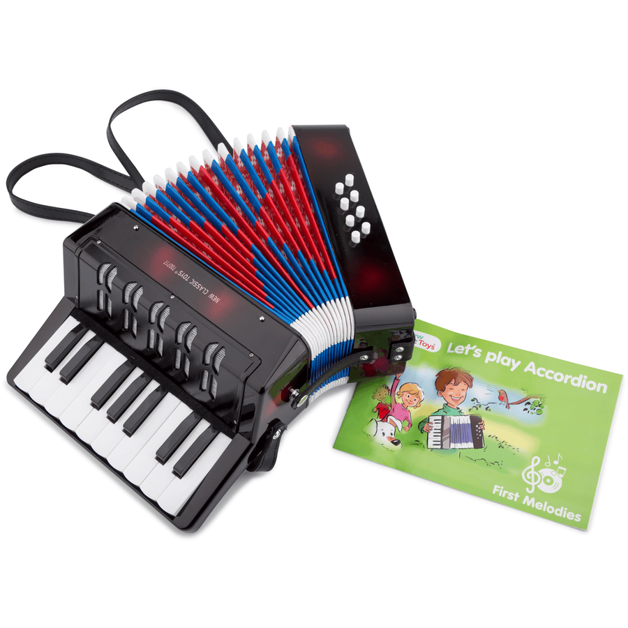 New Class ic Toys Harmonika Large - Sort med nodebog