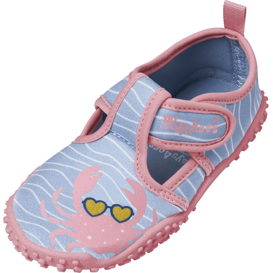 Playshoes  Aqua boty s motivem kraba v barevném provedení modrá růžová