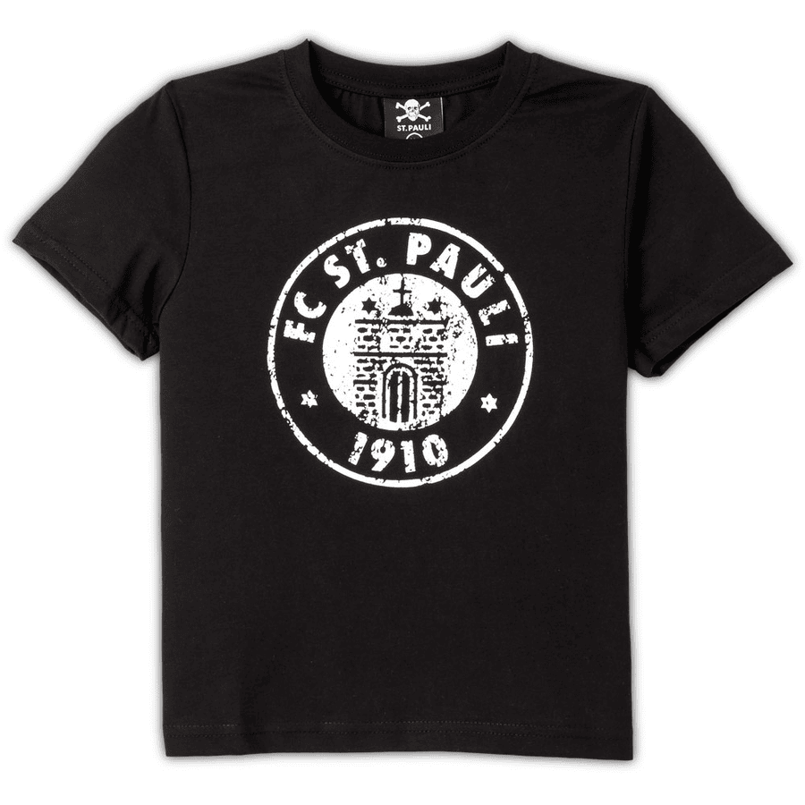 St. Pauli Kids T-Shirt Logo czarno-biały