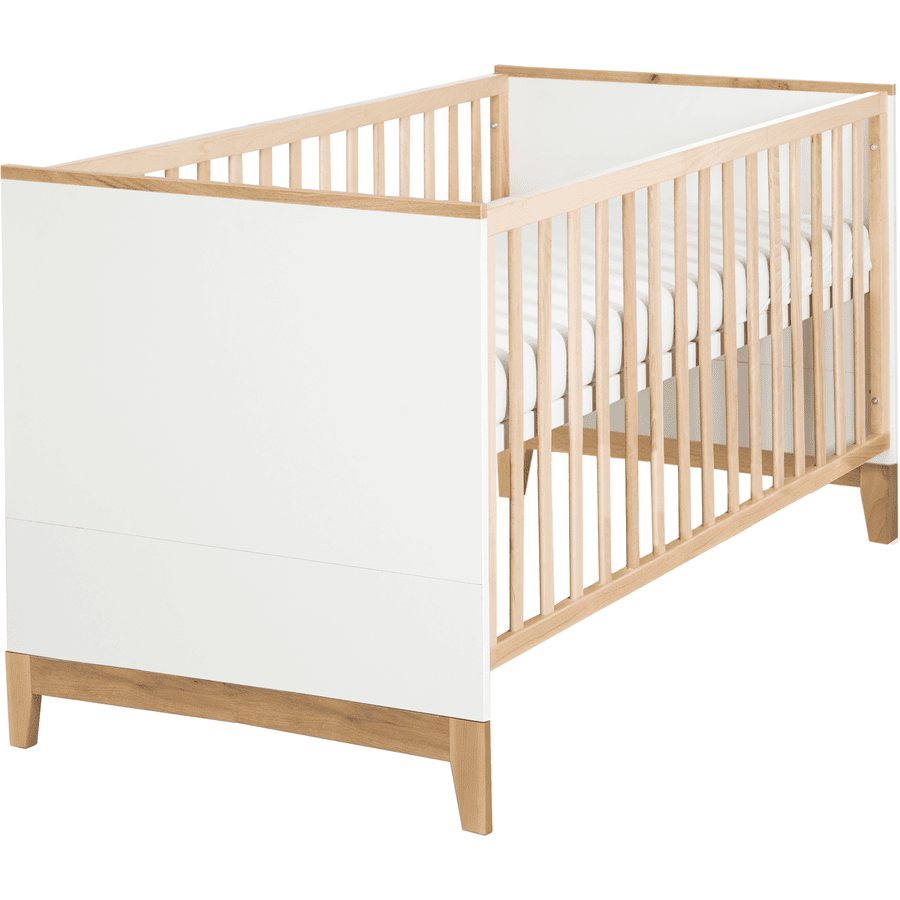 roba Lit enfant évolutif Finn pieds chêne doré 70x140 cm