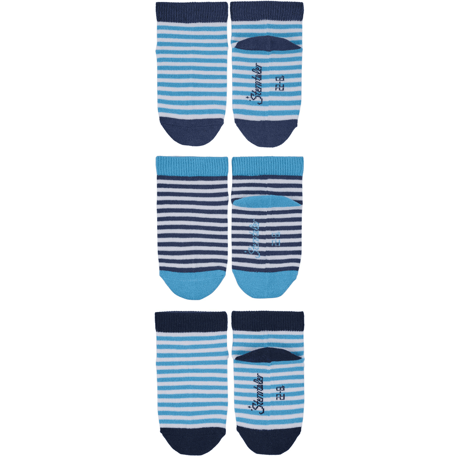 Sterntaler Sneaker-Söckchen 3er-Pack Ringel blau 
