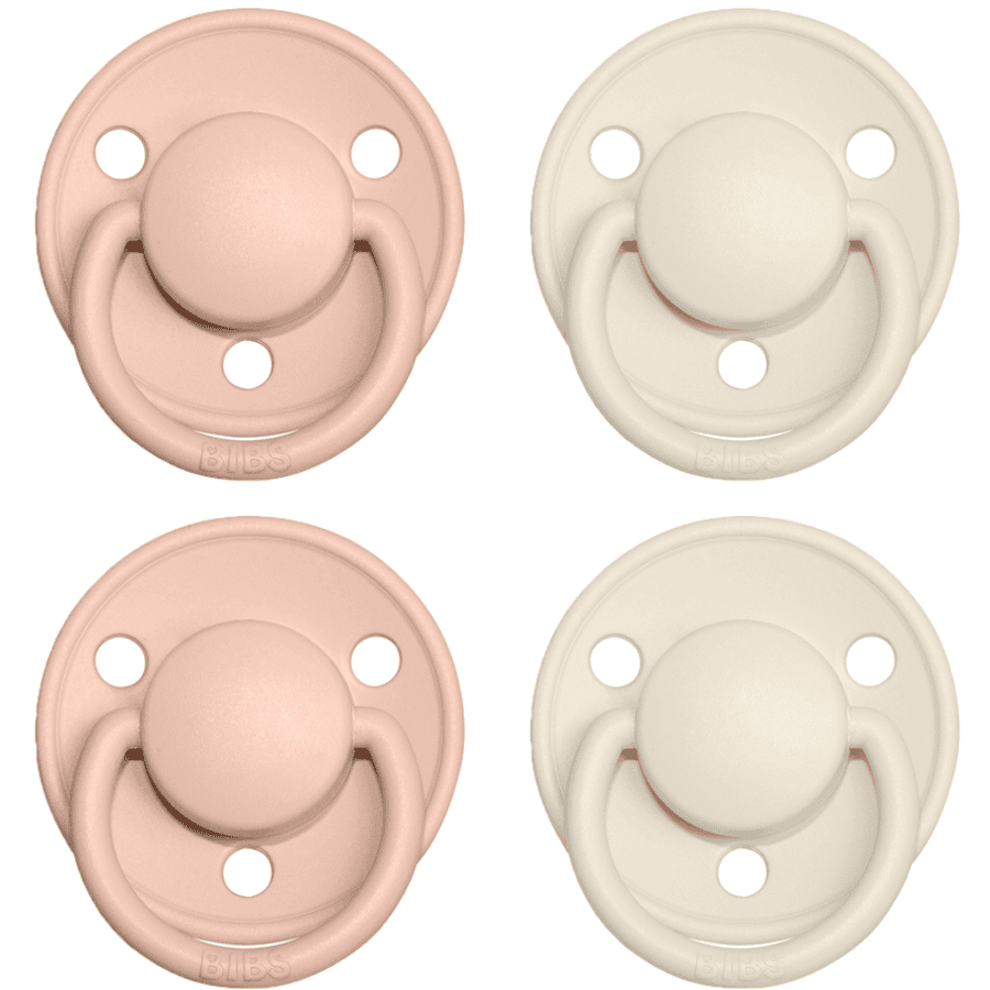 BIBS Nappar De Lux Ivory / Blush 0-36 månader, 4 st.