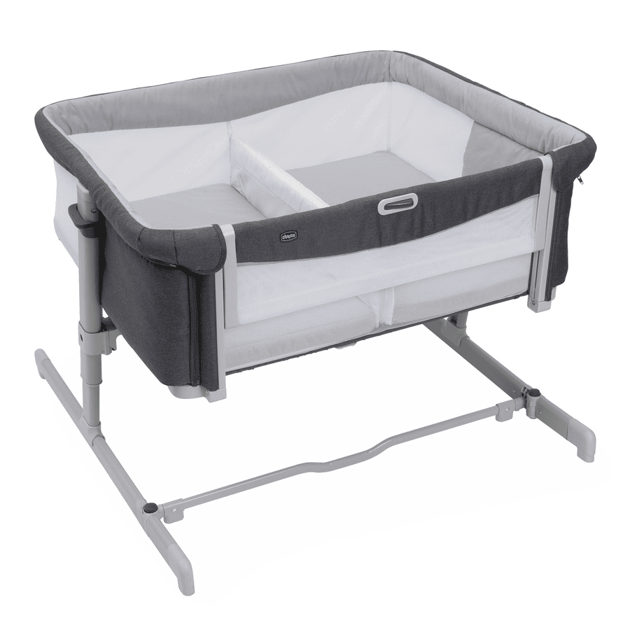 chicco Beistellbettchen Next3Me Twins Magnet Grey