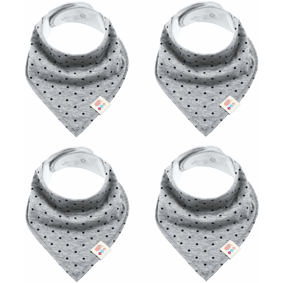 Bavaglini Triangolari Per Bambini - Confezione Da 5, Cotone E Poliestere, Regolabili Con Bottoni - Foto 2