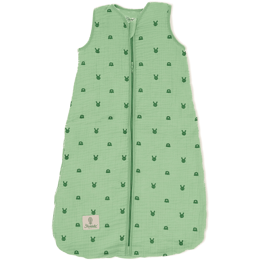 Sterntaler Saco de dormir de muselina Kinni+Kalla medium green