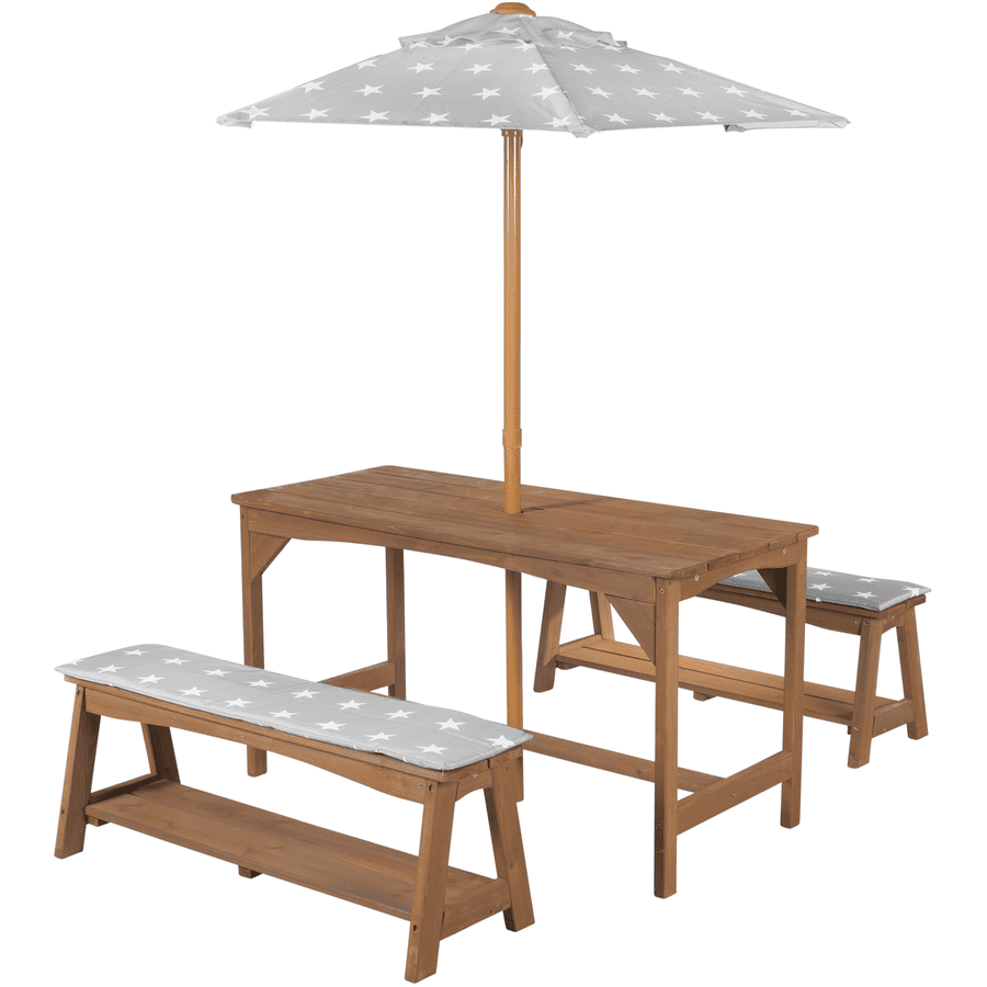 roba Grupa siedzisk dla dzieci Outdoor Little Stars teak