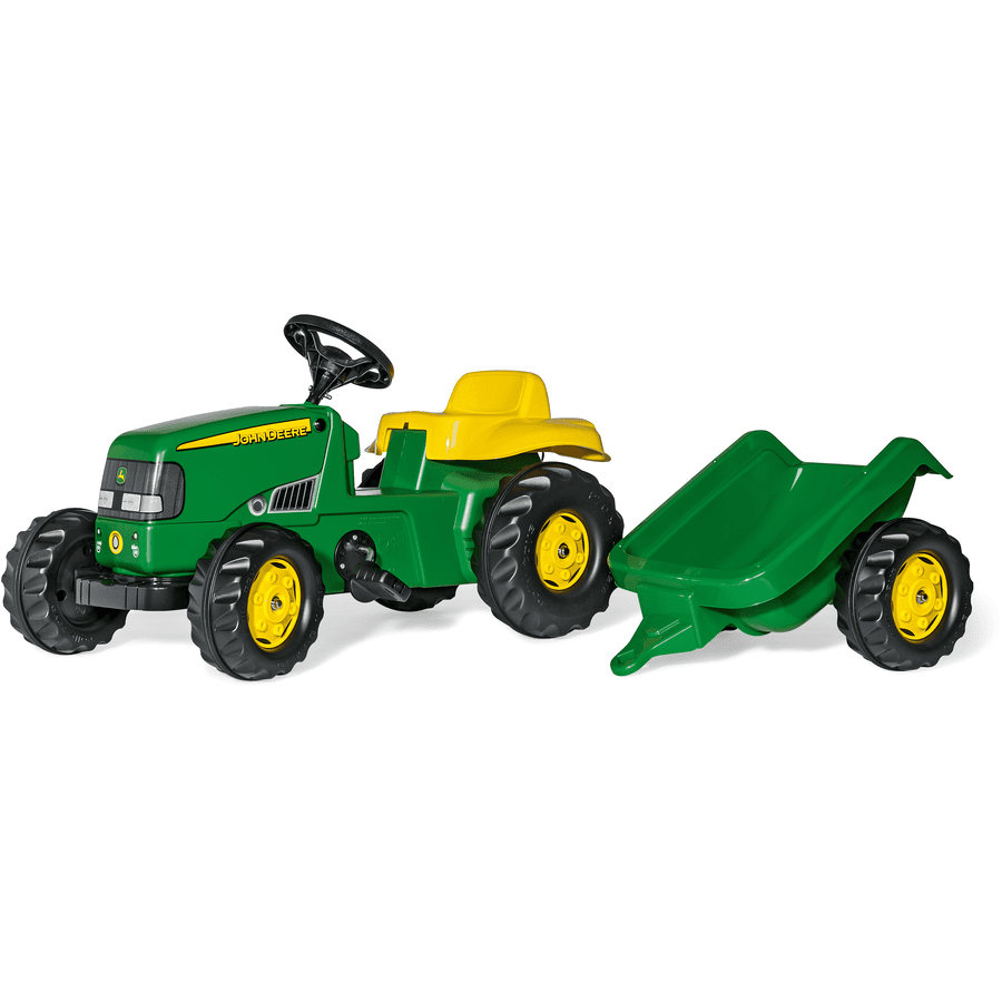 rolly toys Tracteur enfant à pédales rollykid John Deere remorque rollyKid 012190