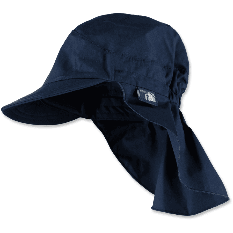 Sterntaler cappello a visiera con protezione del collo blu scuro