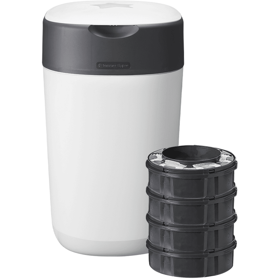 Tommee Tippee Twist & Click Advance Windeleimer, inkl. 4 Kassetten mit nachhaltig gewonnenem