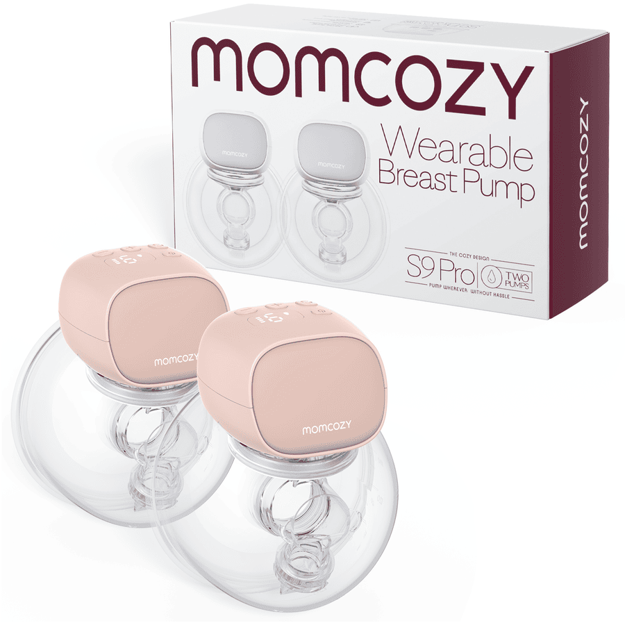 momcozy Bærbar dobbel brystpumpe S9 Pro, rosa