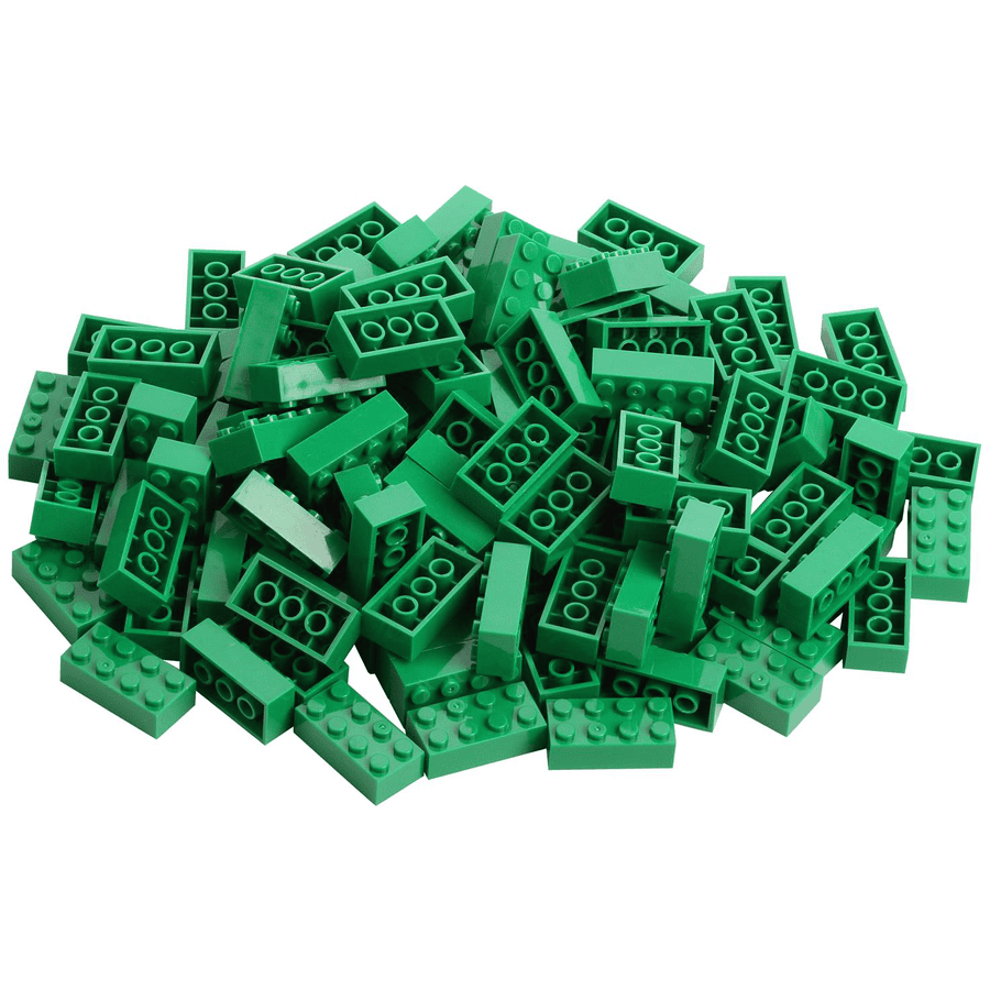 Katara Stavební kostky - 120 kusů 4x2 zelené