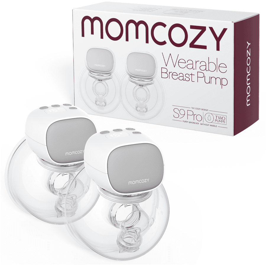momcozy Bærbar dobbelt brystpumpe S9 Pro, grå