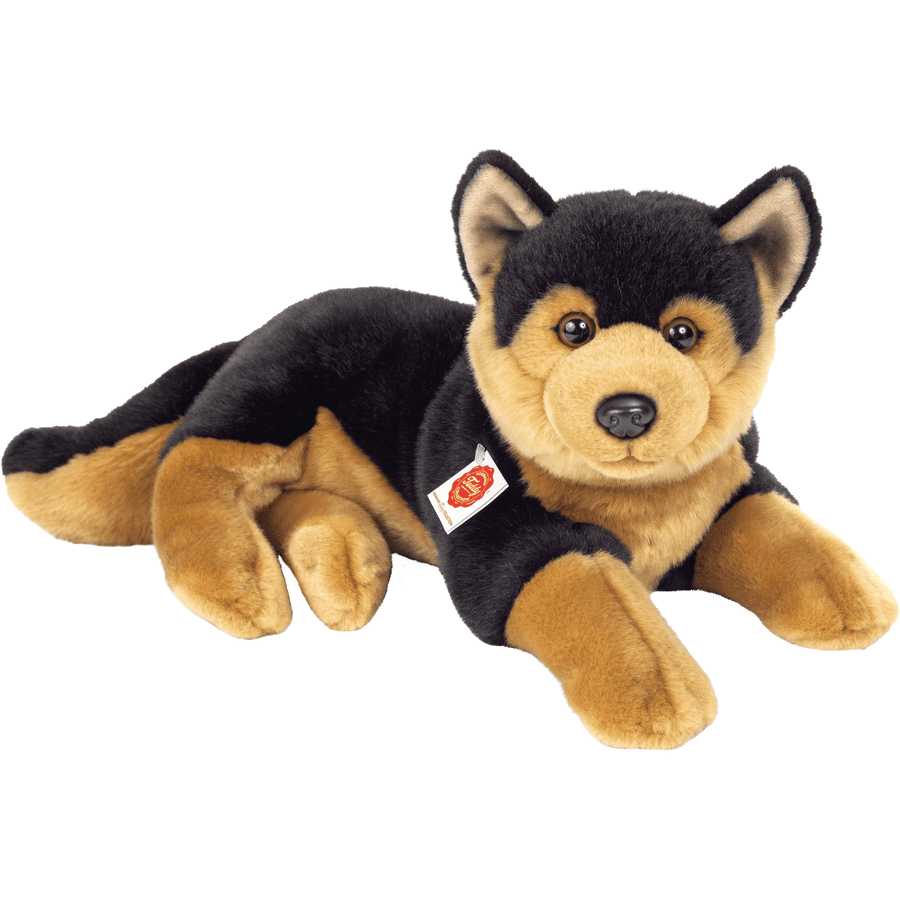 Teddy HERMANN® Schäferhund liegend schwarz - hellbraun, 45 cm