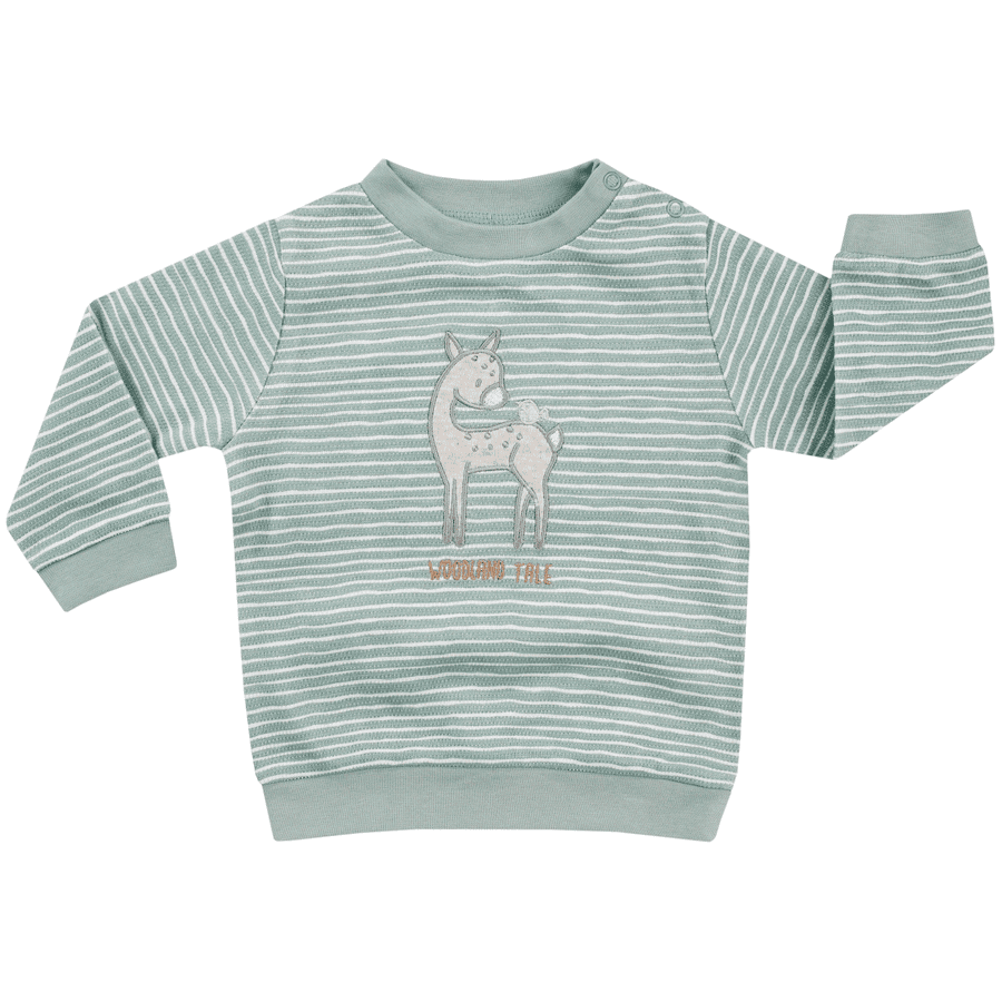 JACKY Sweatshirt WOODLAND TALE pistache/streepjes