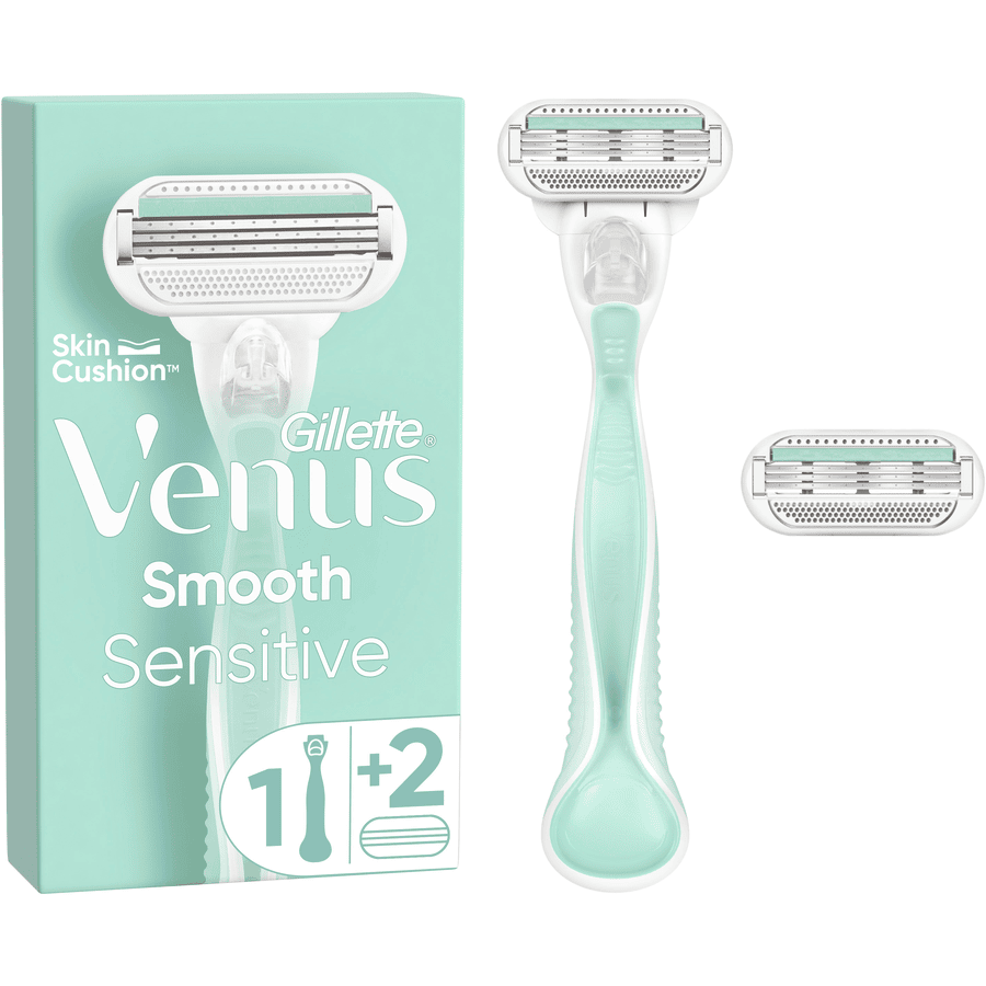 Gillette® Rasoir pour femme peaux sensibles Venus Smooth Sensitive 2 lames