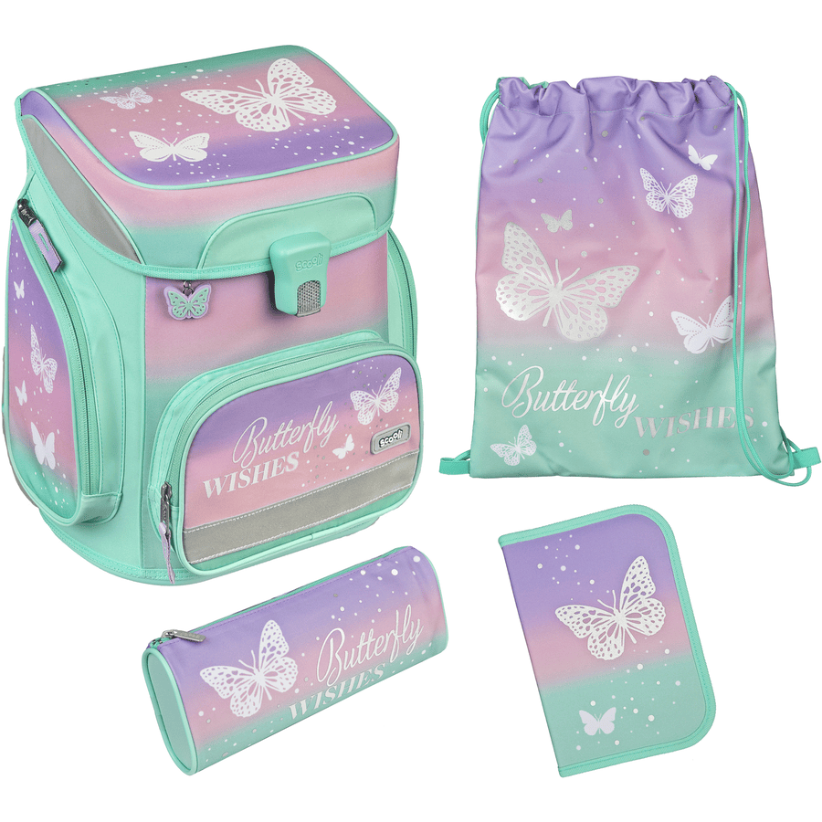Scooli EasyFit Cartable - Set Butterfly Wishes