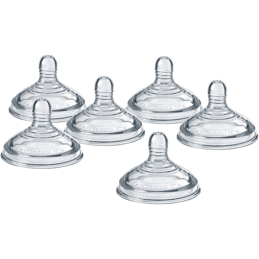 Tommee Tippee Advandec Anti-Colic tutti, nopea syöttö, 6 kpl:n setti