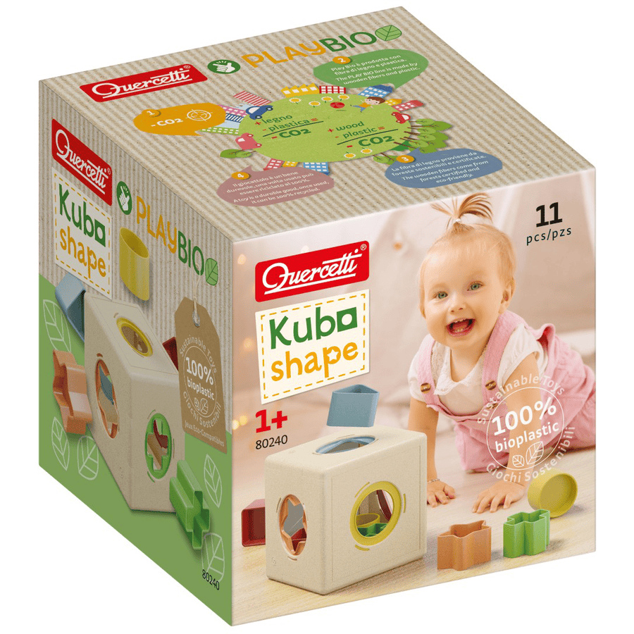 Quercetti Bioplastikowa gra kołkowa PlayBio: Kubo