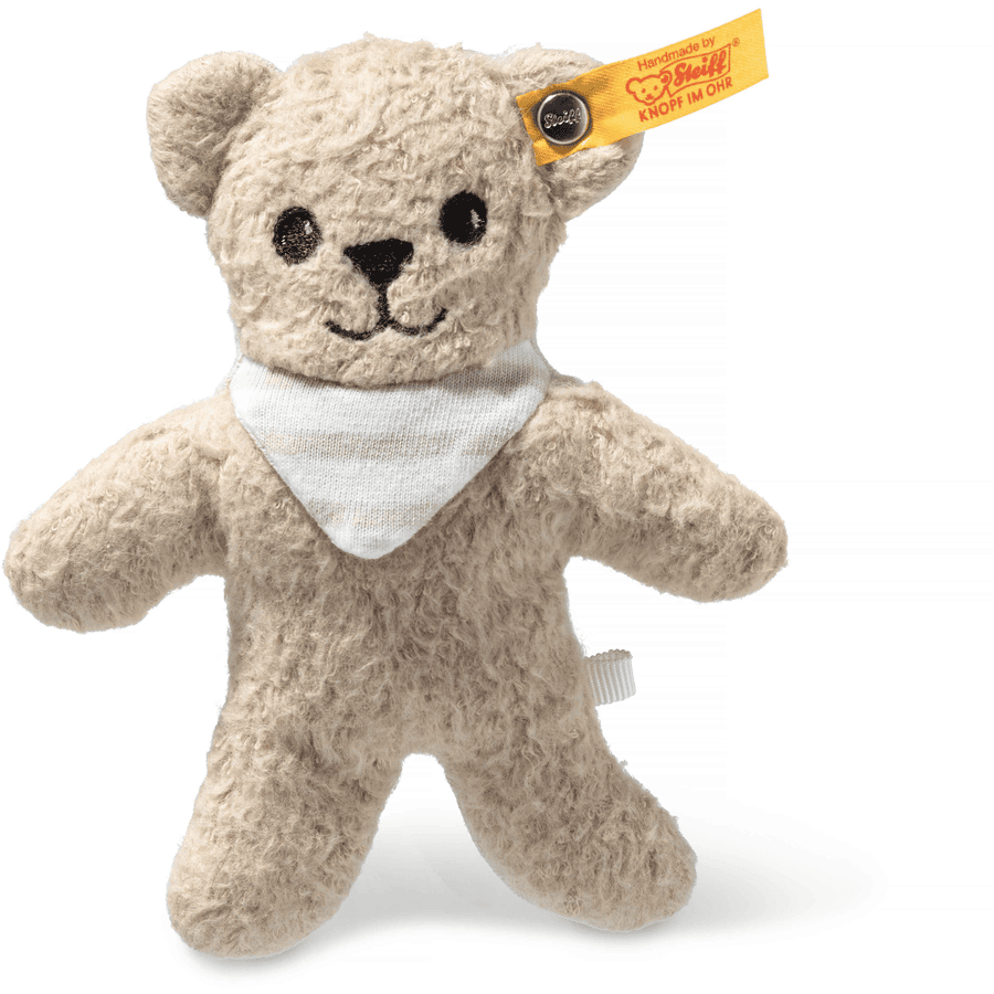 Steiff Orsacchiotto Noah con sonaglio - beige, 12 cm GOTS