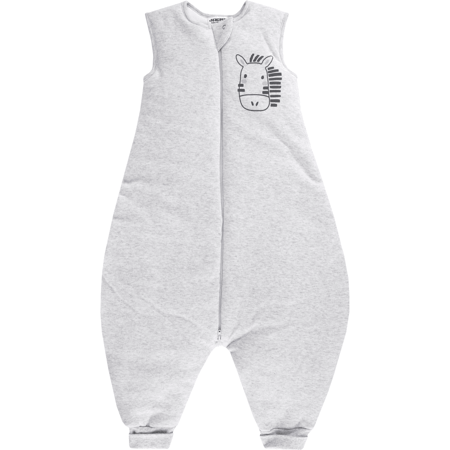 Jacky Jumper -Soveoverall 120g polstret lys grå melange 