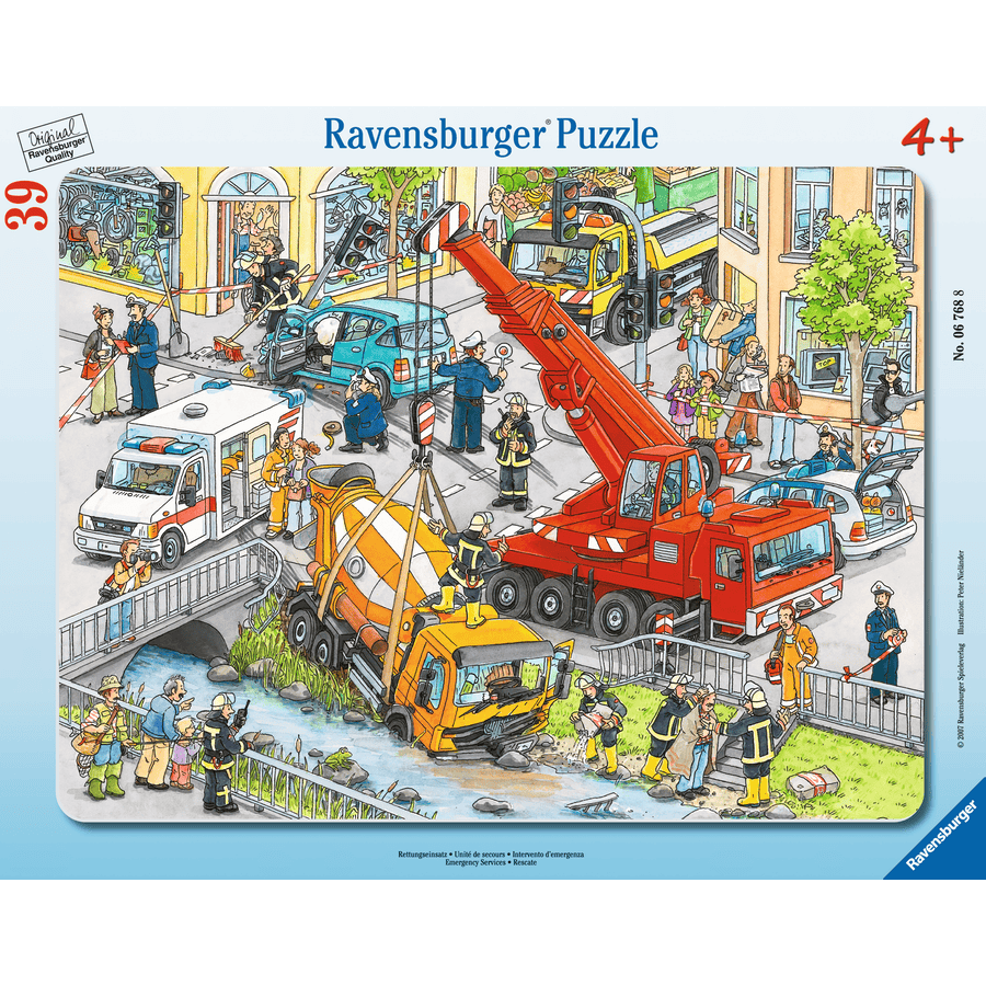 Ravensburger Rahmenpuzzle - Rettungseinsatz 39 Teile